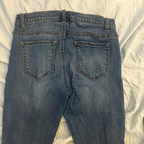 Indigo Blue distressed maternity boyfriend jeans - Picture 4 of 4